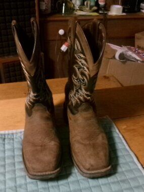 Mens Rebel durango square toe cowboy western 8 W boots